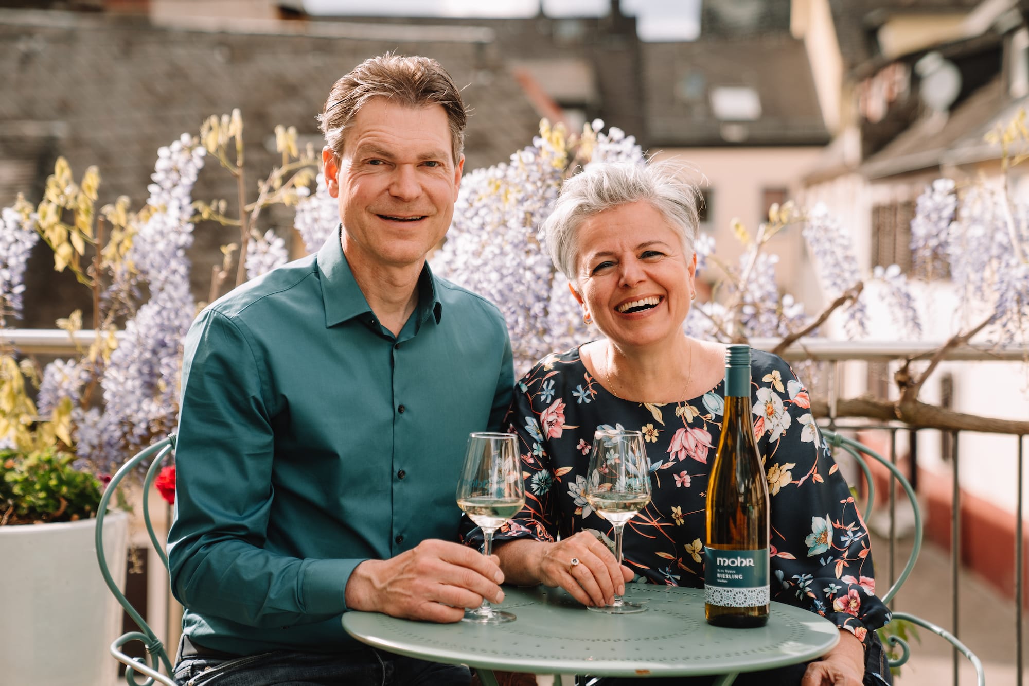 Jochen Neher und seine Ehefrau vom Rheingau Bio-Weingut des Jahres